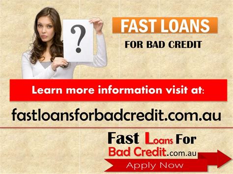 Fast Loan Bad Credit Australia